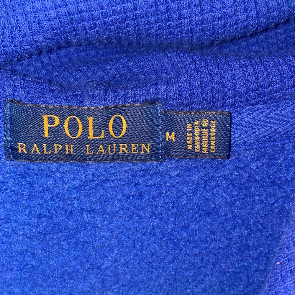 Ralph Lauren Polo Neon Blue Zip-Up hooded jacket size #M - Picture 3 of 7